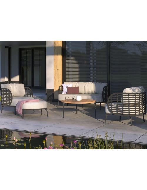 4 Seasons Outdoor Fabrice Footstool Anthracite