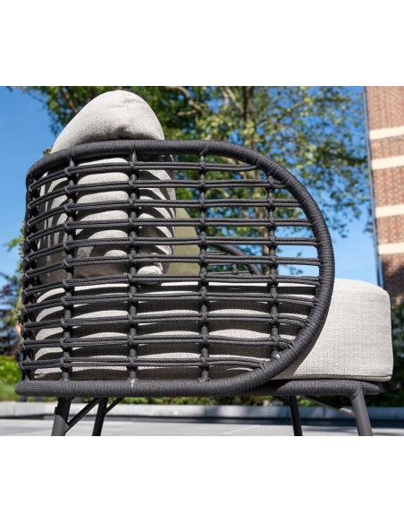 4 Seasons Outdoor Fabrice Lounge Set with Footstool and Coffee Table
