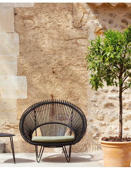 Vincent Sheppard Roy Cocoon Black with Seat Cushion