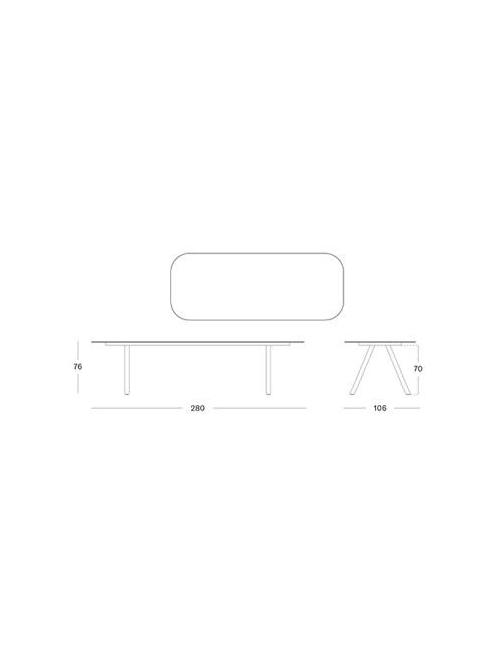 Vincent Sheppard Kodo Dining Table 280 x 106 -...