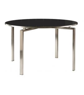 Barlow Tyrie Mercury 120cm Round Dining Table with Glass Top