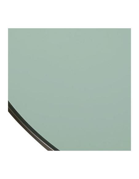 Barlow Tyrie Mercury 120cm Round Dining Table with Sea Ice Glass Top