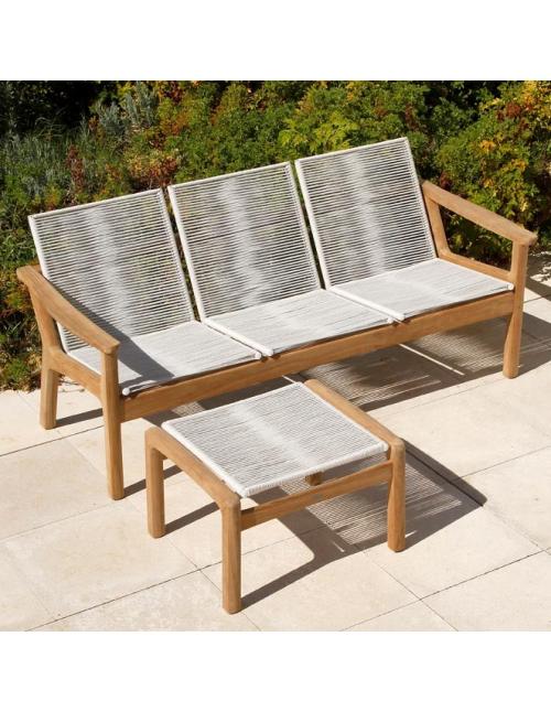 Barlow Tyrie Monterey Deep Seating Ottoman - Chalk