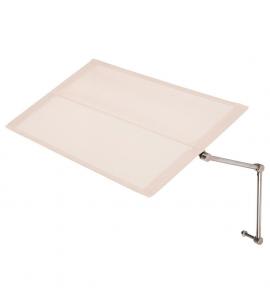 Barlow Tyrie Stainless Steel Sunlounger Sunshade Pearl