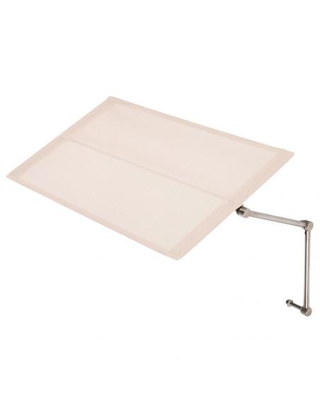 Barlow Tyrie Stainless Steel Sunlounger Sunshade Pearl