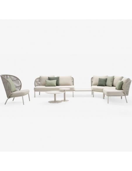 Vincent Sheppard Kodo Modular 2 Seater Left End - Dune White