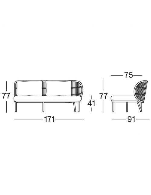 Vincent Sheppard Kodo Modular 2 Seater Left End...