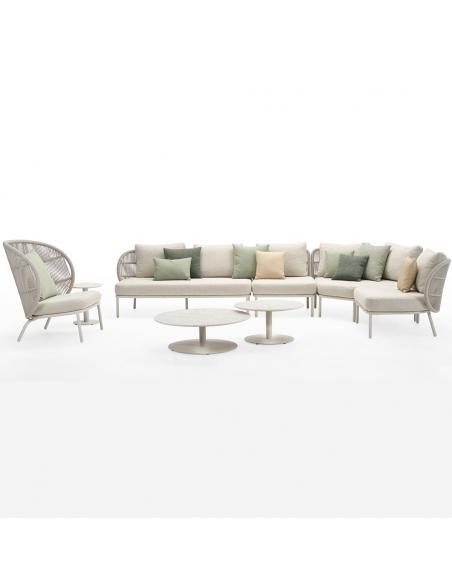 Vincent Sheppard Kodo Modular 2 Seater Right End - Dune White