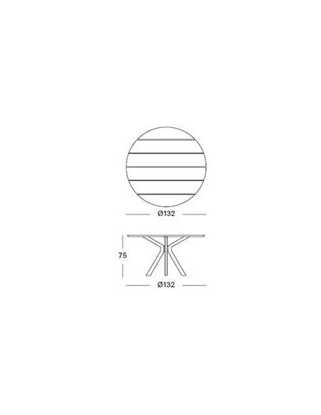 Vincent Sheppard Noa Dining Table 132cm DIA