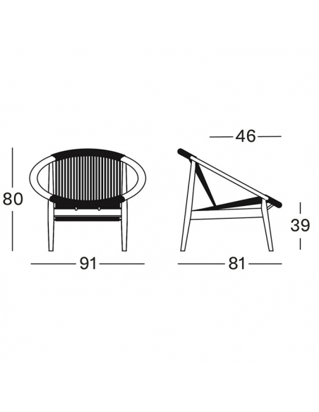 Vincent Sheppard Norma Lounge Chair Dark Oak