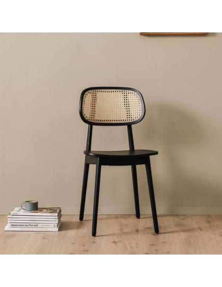 Vincent Sheppard Titus Dining Chair Black with Plywood Seat