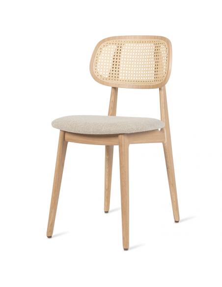 Vincent Sheppard Titus Dining Chair Natural Oak with Custom Upholstered Seat