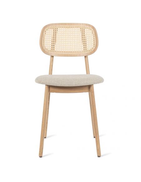 Vincent Sheppard Titus Dining Chair Natural Oak with Custom Upholstered Seat