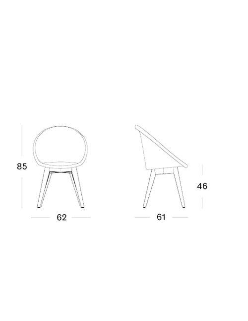 Vincent Sheppard Jack Oak Dining Chair