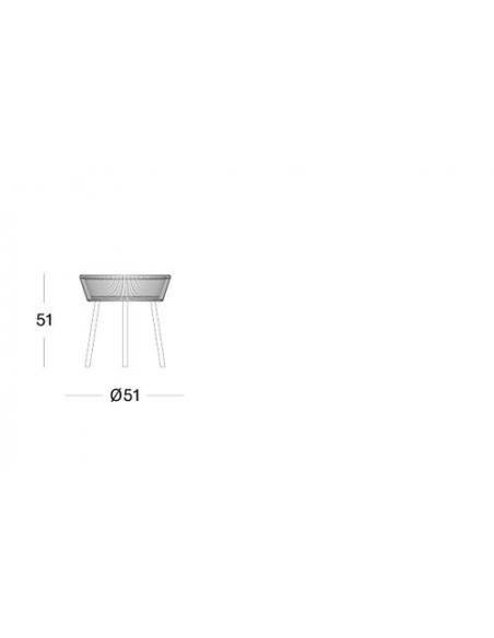 Vincent Sheppard Loop Side Table Rope 51 DIA Black