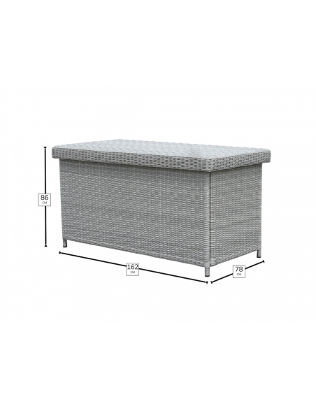 Bramblecrest Chedworth Dove Grey Standard Cushion Box with Liner