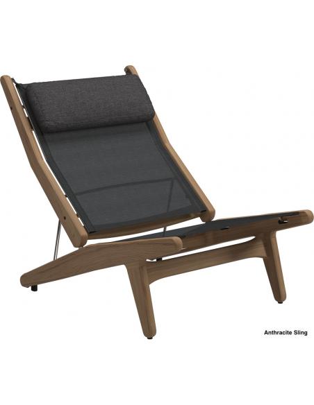 Gloster Bay Reclining Chair - Anthracite