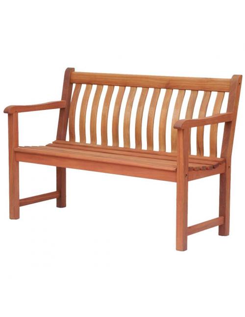 Alexander Rose Broadfield Oiled Mahogany Bench 4ft