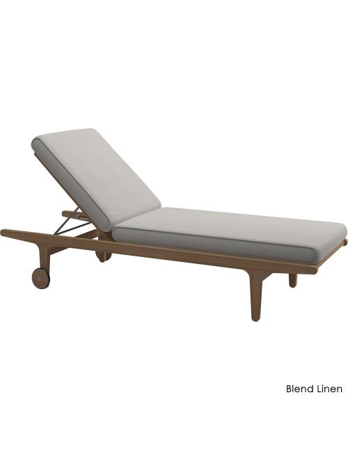 Gloster Bay Lounger with Cushion