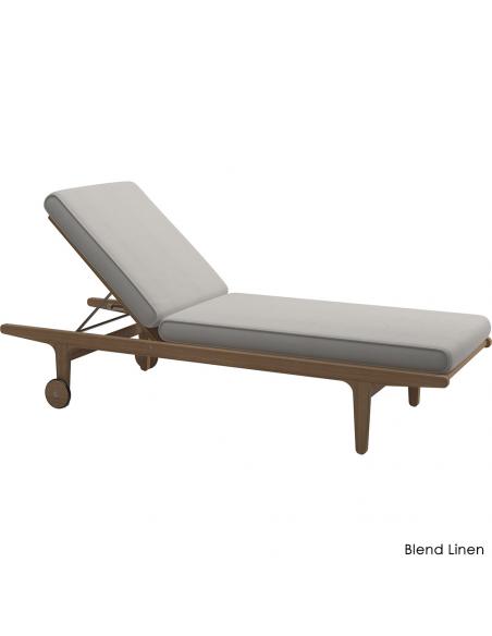 Gloster Bay Lounger with Cushion