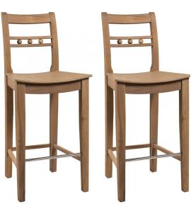 Neptune (SET OF 2) Suffolk High Back Bar Stool – Seasoned...