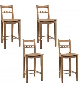 Neptune (SET OF 4) Suffolk High Back Bar Stool (Showroom...