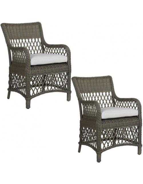 Neptune Harrington Dining Carver Armchair with Natural Cushion