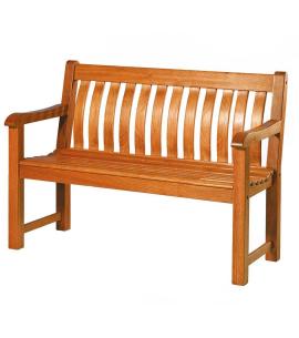 Alexander Rose St. George Oiled Mahogany Bench 4ft