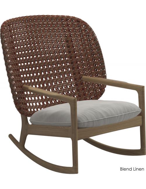Gloster Kay High Back Rocking Chair - Copper...