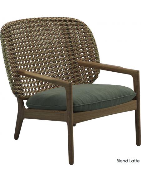 Gloster Kay Low Back Lounge Chair - Harvest Wicker
