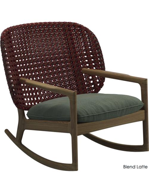 Gloster Kay Low Back Rocking Chair - Copper Wicker