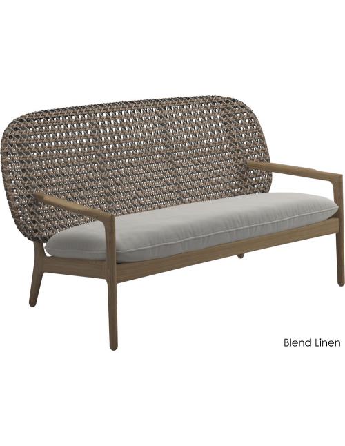Gloster Kay Low Back Sofa - Brindle Wicker
