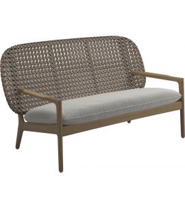 Gloster Kay Low Back Sofa - Brindle Wicker
