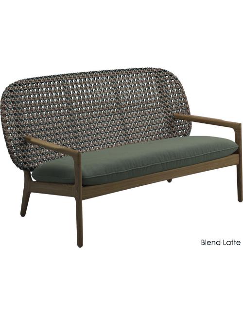 Gloster Kay Low Back Sofa - Brindle Wicker