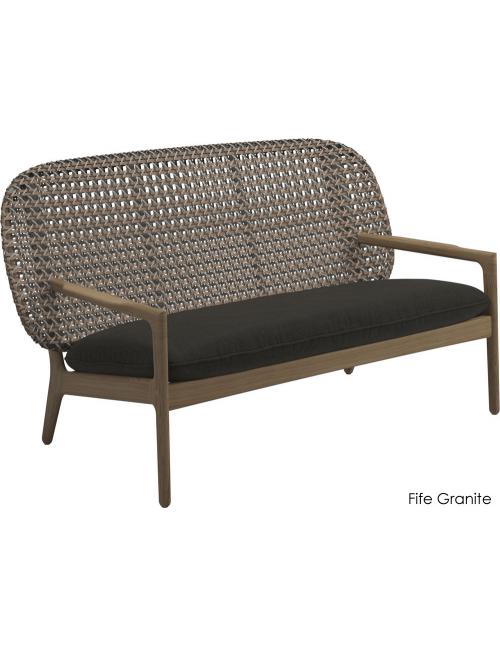 Gloster Kay Low Back Sofa - Brindle Wicker