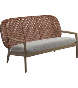 Gloster Kay Low Back Sofa - Copper Wicker