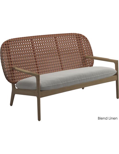 Gloster Kay Low Back Sofa - Copper Wicker