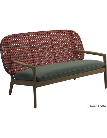 Gloster Kay Low Back Sofa - Copper Wicker