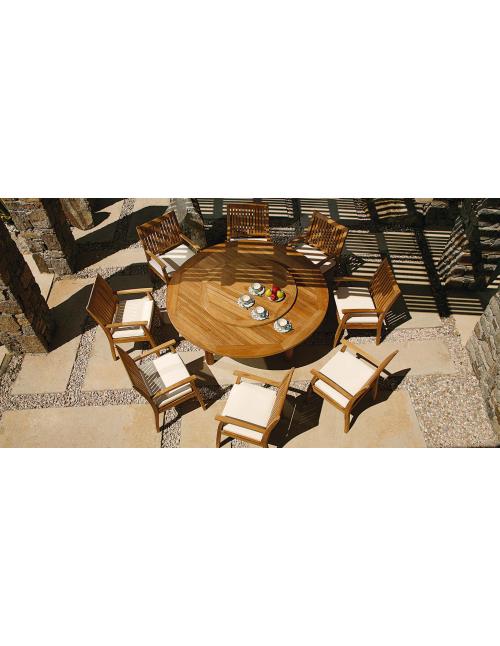 Barlow Tyrie Drummond 185cm Round Teak Dining...