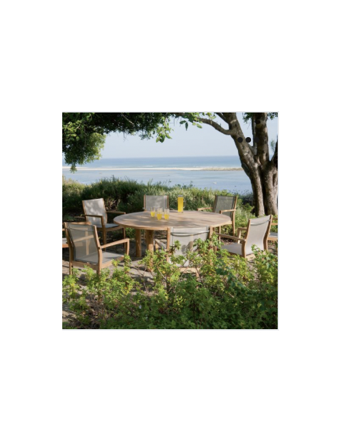 Barlow Tyrie Drummond 185cm Round Teak Dining...