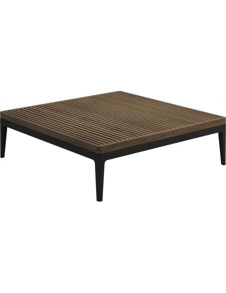 Gloster Grid Large Square Coffee Table Teak - Java