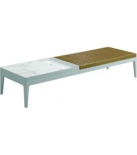 Gloster Grid Coffee Table Ceramic - White
