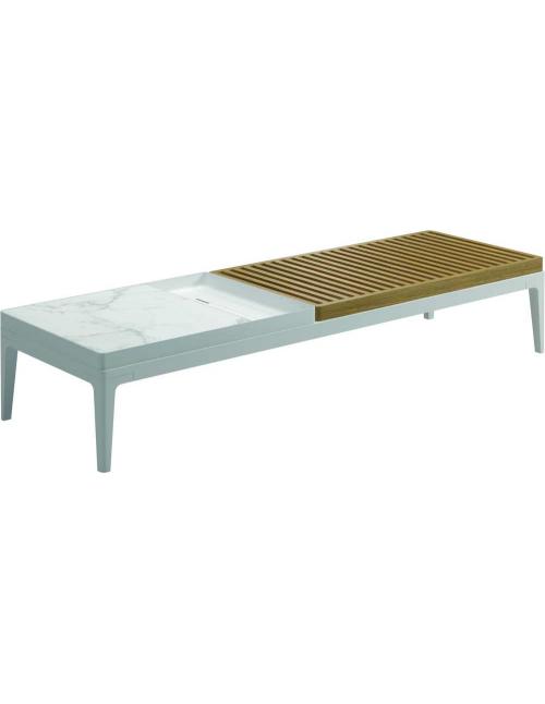 Gloster Grid Coffee Table Ceramic - White