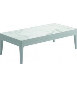 Gloster Grid Small Coffee Table Ceramic - White/Bianco