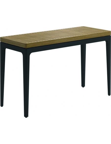 Gloster Grid Small Console Table Teak - Meteor