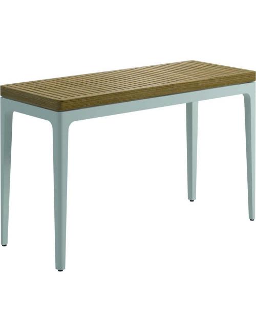 Gloster Grid Small Console Table Teak - White