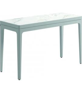 Gloster Grid Small Console Table Ceramic - White/Bianco