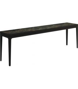 Gloster Grid Large Console Table Ceramic - Java/Emperor