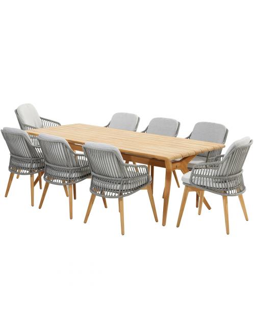 4 Seasons Outdoor Ancora 8 Seat Dining Set with...