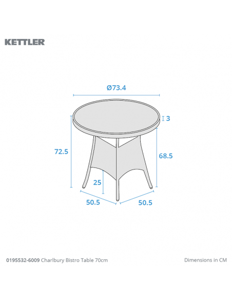 Kettler Charlbury Bistro Set